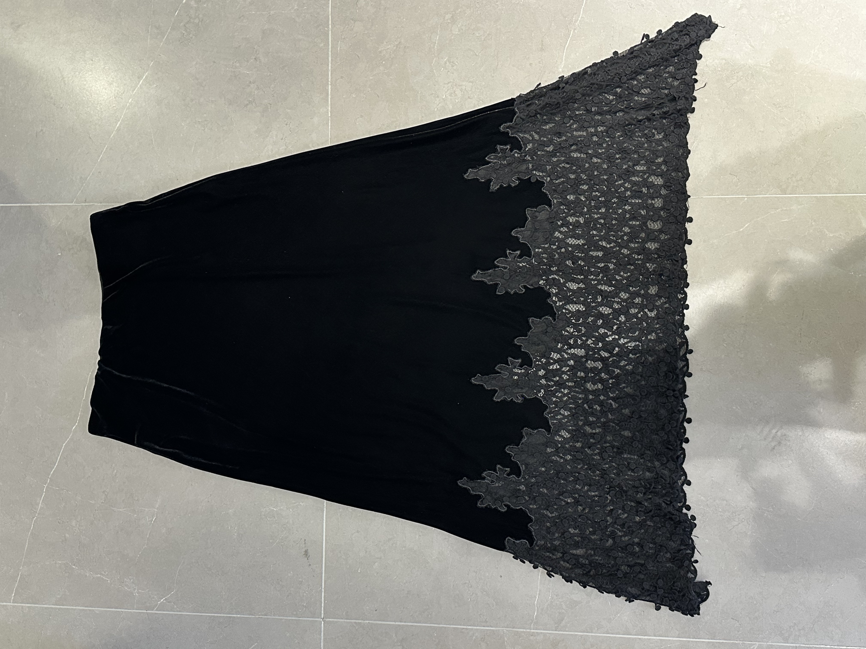 【门店同款】ENJOY冬季云敛“暖冬雅致”下摆拼接丝绒半裙 166745141