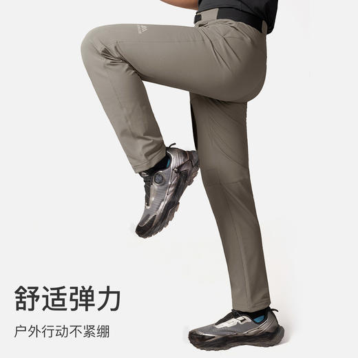 奥尼捷软壳裤男户外徒步登山裤防风防泼水运动长裤加绒耐磨直筒裤 商品图3