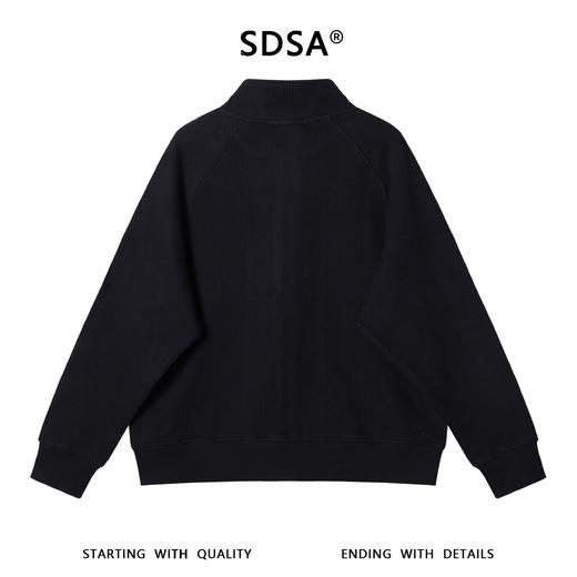 25020SDSA秋冬新款痞帅男装韩版纯色竖纹拉链立领针织卫衣百搭时尚外套 商品图5