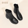 信诺妈妈鞋软底羊皮短靴粗跟时装靴子中老年女士皮鞋2025秋冬新款X5M032-168 商品缩略图1