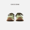 COCO ZONE 复古小众系带休闲鞋撞色平底德训鞋CC2C1524 商品缩略图2
