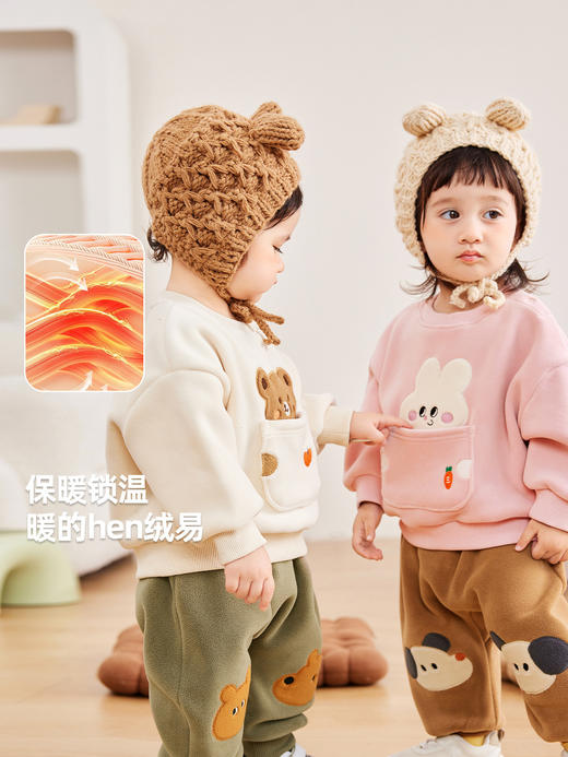 嘟嘟家男童卫衣秋装宝宝套头上衣卡通秋冬儿童童装女宝衣服 商品图2