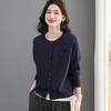 CC 5-6622圆领针织开衫外套宽松软糯毛衣 商品缩略图2