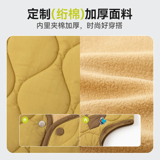 嘟嘟家儿童马甲秋冬保暖宝宝坎肩加绒冬季男童棉背心女童冬装上衣 商品图3