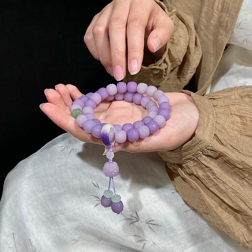 东方美意‼️【菩提根·四季破晓双圈手串】显白百搭 叠戴层次感 印尼进口菩提根 手工精磨 高油高密 精修孔道 赠收纳袋 商品图0
