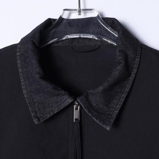 252716SDSA男士秋冬新款痞帅男装潮牌撞色拼接拉链翻领夹克休闲百搭外套 商品图2