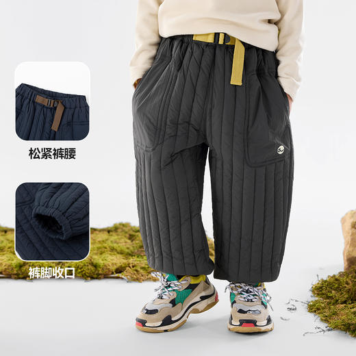 嘟嘟家男童裤子秋冬加厚宝宝棉裤冬季男童长裤冬装保暖女童休闲裤 商品图2