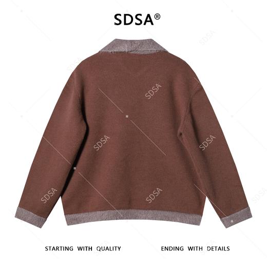 72392SDSA秋冬新款痞帅男装韩版口袋撞色半拉链翻领针织衫毛衣百搭 商品图4