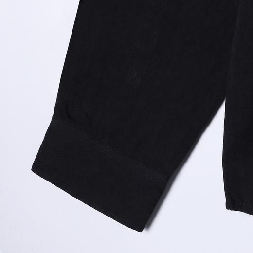 8583606SDSA秋冬新款痞帅男装韩版潮牌提花纽扣翻领长袖衬衫宽松简约衬衣 商品图4