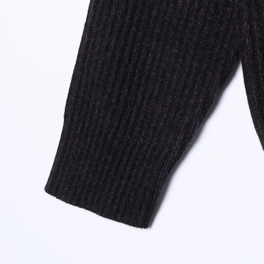 88105SDSA男士秋冬新款痞帅男装韩版亨利领竖纹针织衫百搭慵懒风毛衣 商品图4