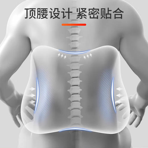 积分免费兑：俞兆林坐垫办公室工位久坐神器美臀垫护腰汽车坐椅垫子上班靠背一体座垫 豪华双护套装【米灰拼色】 商品图2
