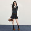 【10/1新品】熙世界高知miu系穿搭套装秋季女士长袖衬衫亚麻背心连衣裙两件套 商品缩略图1
