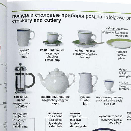 DK俄语英语双语图解字典 英文原版 Russian English Bilingual Visual Dictionary 英文版工具书 进口原版书籍 商品图3