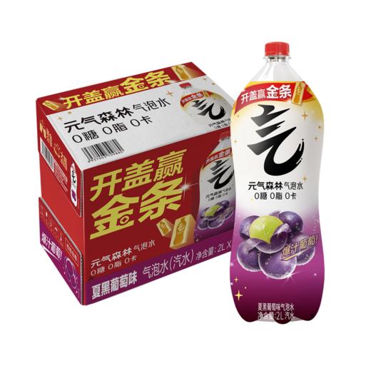 元气森林 气泡水夏黑葡萄2L*6瓶/箱 商品图0