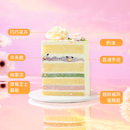 【伊甸花园】高颜值油画风小蛋糕，甜点界艺术咖，3种口味一次拥有！多色渐变奶油，如晨雾中伊甸园的朦胧美感，复刻花园的甜美时光，出片超省心！（广州幸福西饼蛋糕） 商品图4
