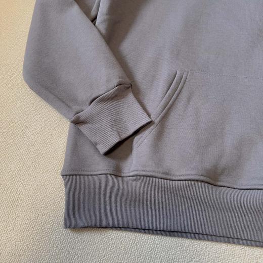 AD 极简字母印花 冬季保暖加绒连帽休闲卫衣 男女情侣款 商品图6