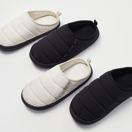 优调 蓬松面包拖鞋 UDT1317 羽绒布帮面 防溅水易清洁，加绒内里 脚感轻盈柔软舒适 商品图7