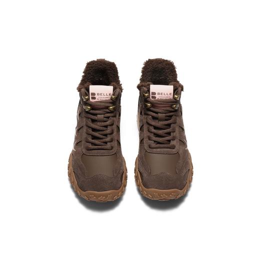 BF楼百丽复古厚底高帮鞋女款老爹鞋加绒运动休闲工装马丁靴子E5W1DDD5 商品图2