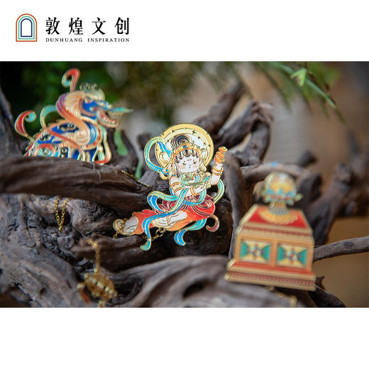 敦煌文创 敦煌福泽系列--金属吊坠守宝金属书签 商品图2