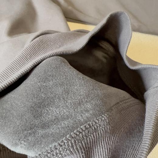 AD 极简字母印花 冬季保暖加绒连帽休闲卫衣 男女情侣款 商品图7