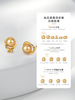 【天猫同款】金熹-18K金南洋金珠钻石耳夹10-11mm 商品缩略图4