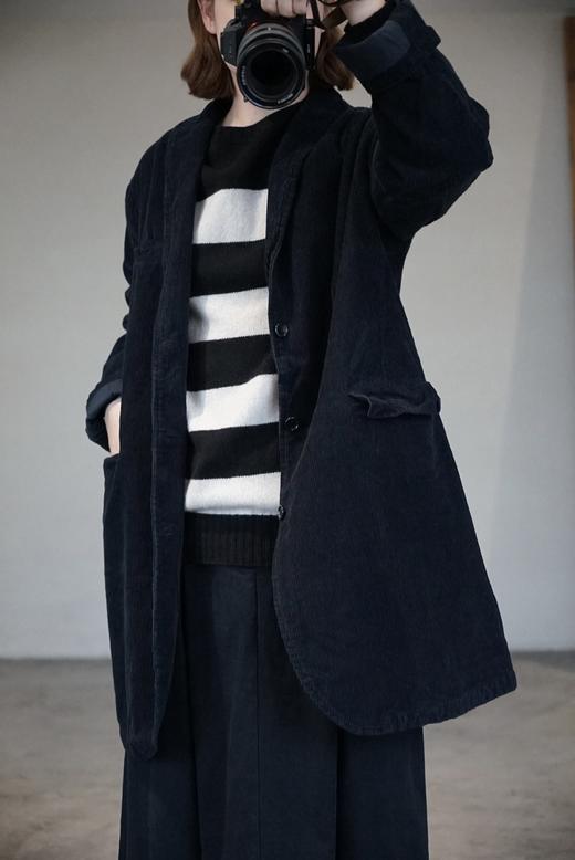 Vas-y Lentement灯芯绒中长款外套 商品图2