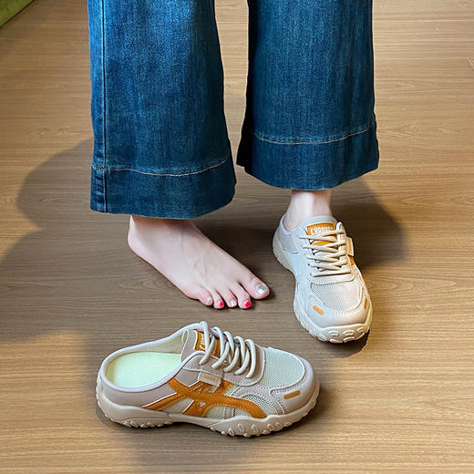 2个款式【轻梵 冰丝网面内增高老爹鞋】冰丝透气科技 双脚自由呼吸 创新冰丝网面材质 打造360循环透气系统 复刻经典老爹鞋廓形 复古拼色设计流畅线条 轻松驾驭潮流街头风格 商品图5