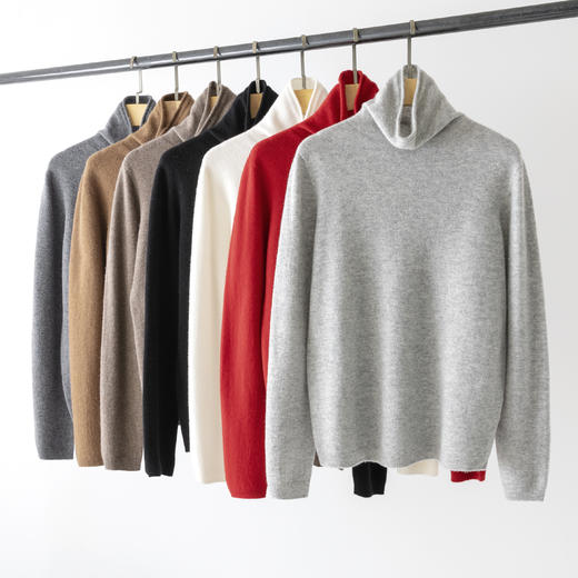 【高品质私服】【无缝羊绒混纺高领卷边长袖】做工精致，纹路特别细腻，休闲又日常，上班上学穿都合适YS5803-CC 商品图4