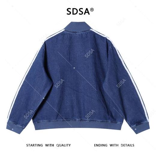 SDSA男士秋冬新款痞帅男装韩版刺绣标拉链立领夹克百搭时尚外套 商品图4