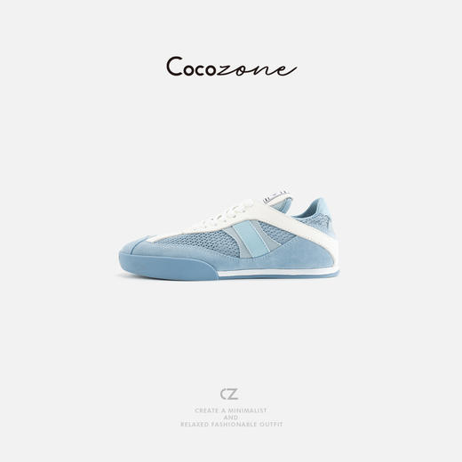 COCO ZONE 早春设计感网面透气平底系带休闲鞋CD2A0072 商品图1
