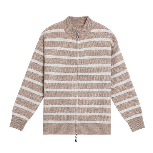 D5—25632025新款妈妈秋装针织外套上衣中老年女春秋毛衣时尚开衫两件套装 商品图4