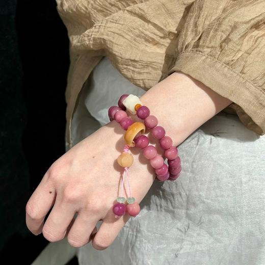 东方美意‼️【菩提根·四季破晓双圈手串】显白百搭 叠戴层次感 印尼进口菩提根 手工精磨 高油高密 精修孔道 赠收纳袋 商品图2