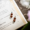 茶香记9-10mm南朝遗梦香珠耳坠（4颗）古朴典雅耳环饰品百搭精致 商品缩略图3