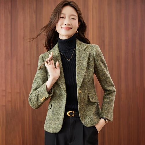 气质修身含羊毛，西装外套小个子上衣HR-SSFB20210A 商品图0