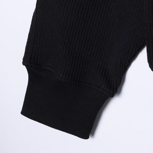 25020SDSA秋冬新款痞帅男装韩版纯色竖纹拉链立领针织卫衣百搭时尚外套 商品图4