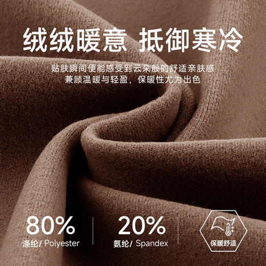 跃牌【欲动春风】系列 蜜桃臀瑜伽裤女加绒保暖高腰提臀跑步紧身裤户外运动健身长裤52328 商品图2