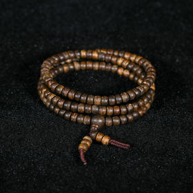 BG.ZJ0906-41  东马九分沉算盘珠念珠， 8.88g