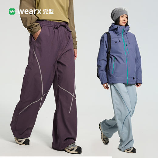 撞色哈苏线垂感休闲运动裤 商品图3