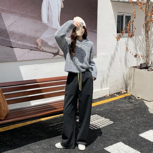 【超模君精选】LUOQIQI绵羊毛牛仔弯刀裤 羊毛牛仔面料柔软舒适又保暖 微弯刀裤型显瘦遮肉 款式时尚百搭不挑人 商品图10