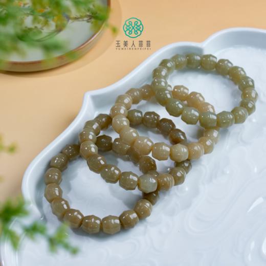 石惑珠宝~和田玉单圈手串约11*12mm 商品图0