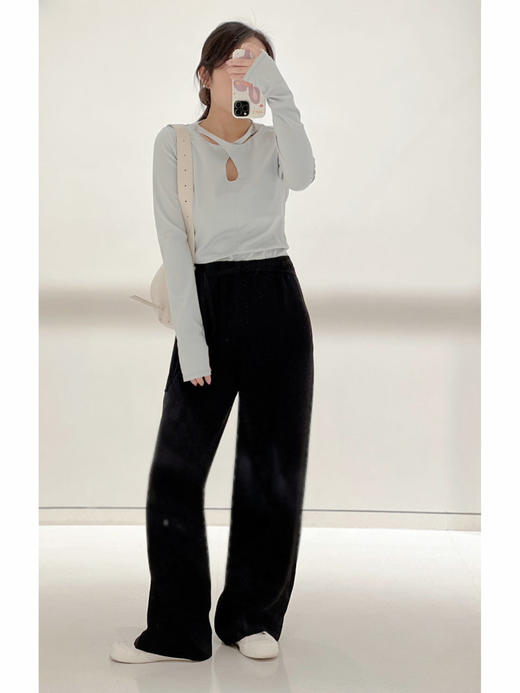 【高品质私服】【IC厚弹力羊毛罗马布宽松直筒裤】甄选澳洲羊毛，U越弹力零拘束感G0618-CC【无标出货 介意慎拍】 商品图9