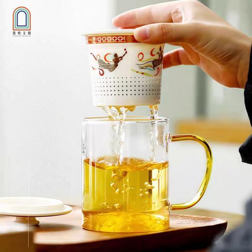 敦煌文创 敦煌飞花映沙 ·琉璃彩杯 商品图3