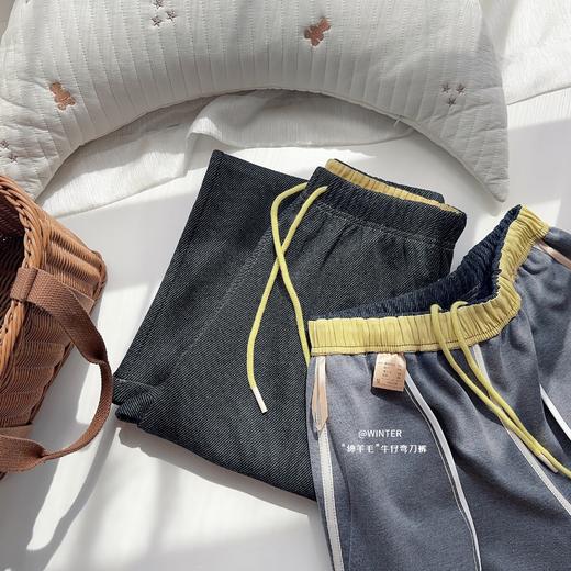 【超模君精选】LUOQIQI绵羊毛牛仔弯刀裤 羊毛牛仔面料柔软舒适又保暖 微弯刀裤型显瘦遮肉 款式时尚百搭不挑人 商品图6