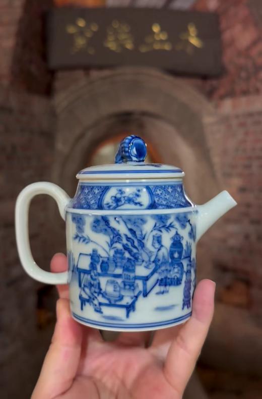 煮茶图人物壶 商品图0