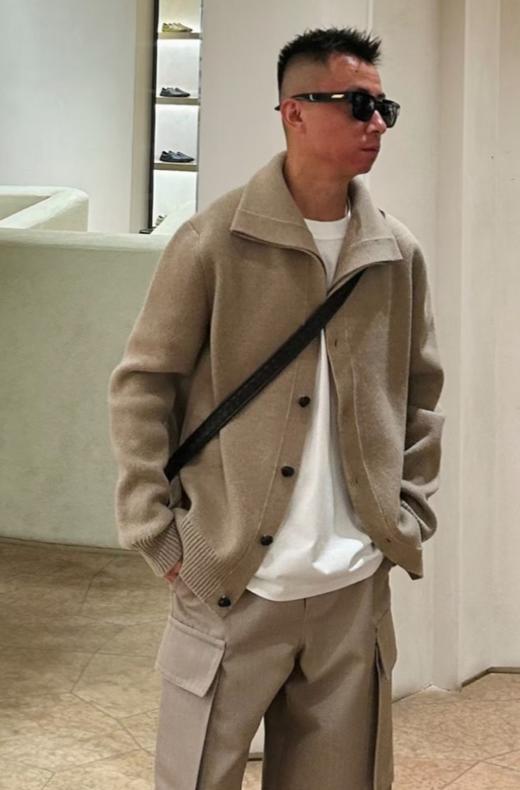 男款羊毛混纺针织开衫毛衣B01 商品图3