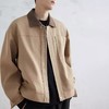 现货春季新款拼接翻领棉斜纹廓形工装夹克男宽松休闲外套 商品缩略图1
