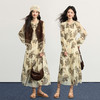 【10/1新品】熙世界佩斯利腰果印花连衣裙女秋季内搭吊带裙复古长袖裙子两件套 商品缩略图1