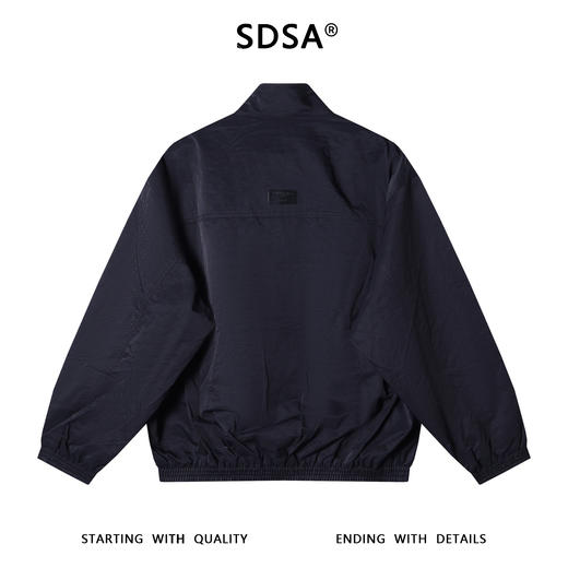 Y001SDSA男士秋冬新款痞帅男装宽松潮流纯色拉链立领夹克外套简约百搭 商品图5