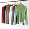 【高品质私服】【无缝羊绒混纺半高领坑条长袖】出色的保暖性能，即使在寒冷的季节，也能让您时刻保持温暖，做工精致，纹路特别细腻，休闲又日常，上班上学穿都合适YS5805-CC 商品缩略图1