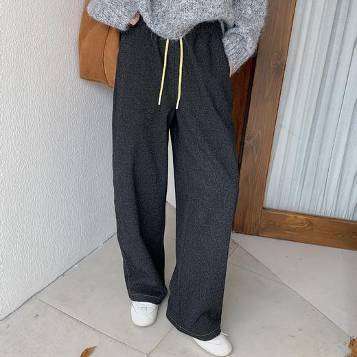 【超模君精选】LUOQIQI绵羊毛牛仔弯刀裤 羊毛牛仔面料柔软舒适又保暖 微弯刀裤型显瘦遮肉 款式时尚百搭不挑人 商品图8